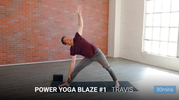 Travis Eliot Power Yoga Class Triangle